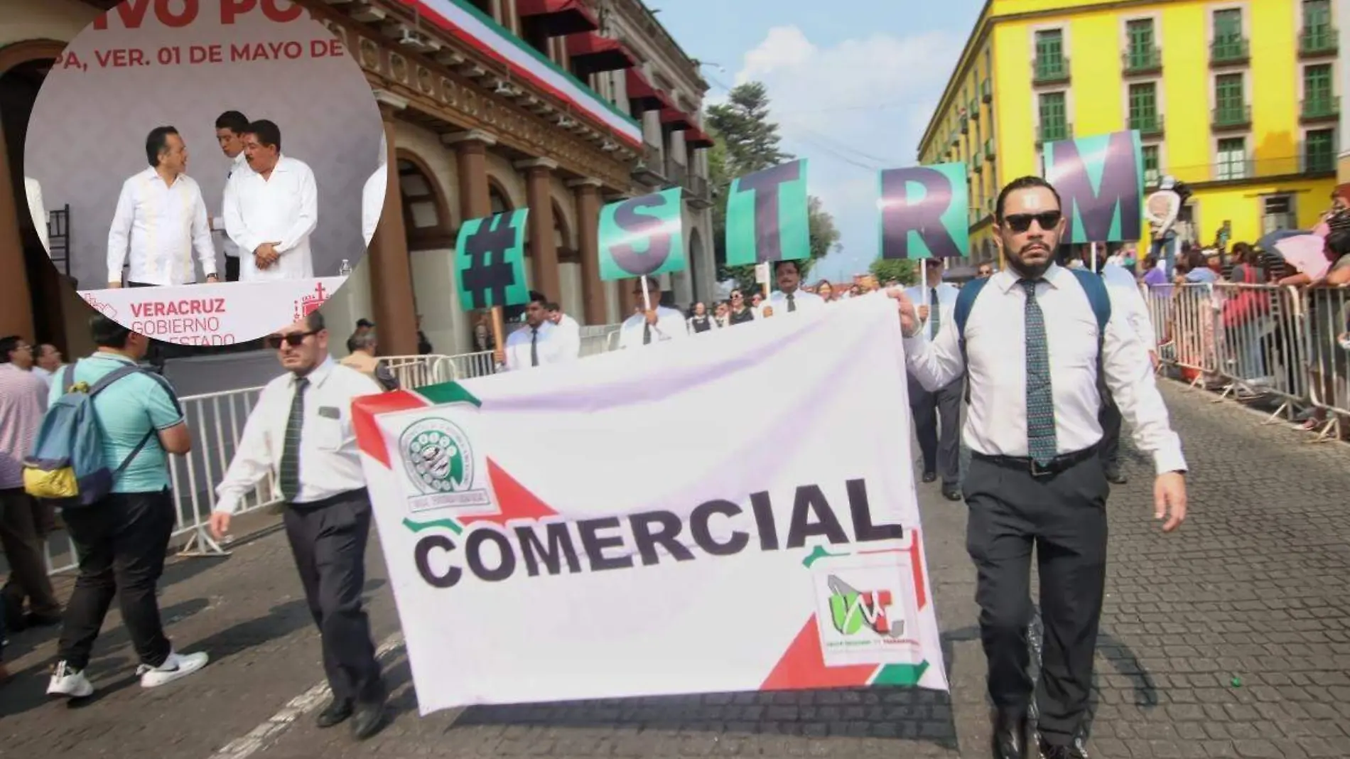 Desfile por el Día del Trabajo en Xalapa